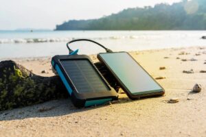 Solar-powered chargers